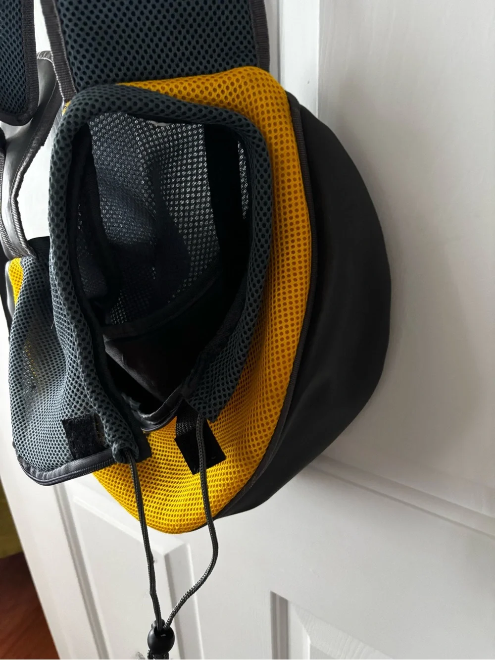 Pet Small Dog Cat Sling Carrier Comfort Travel Tote Shoulder Bag Yellow & Gray